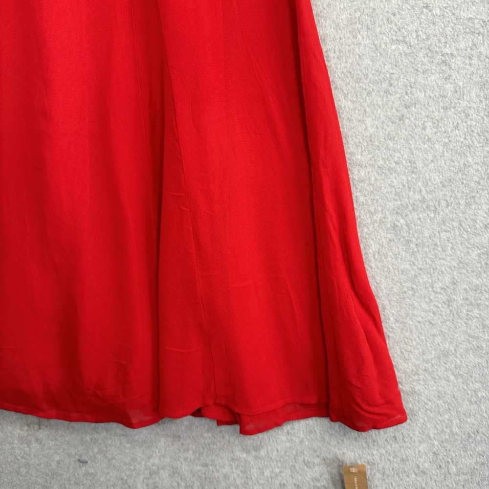 NWT Reformation Nadira Poinsettia Red Midi Dress 4P Sweetheart Bustier $278 - Picture 5 of 16